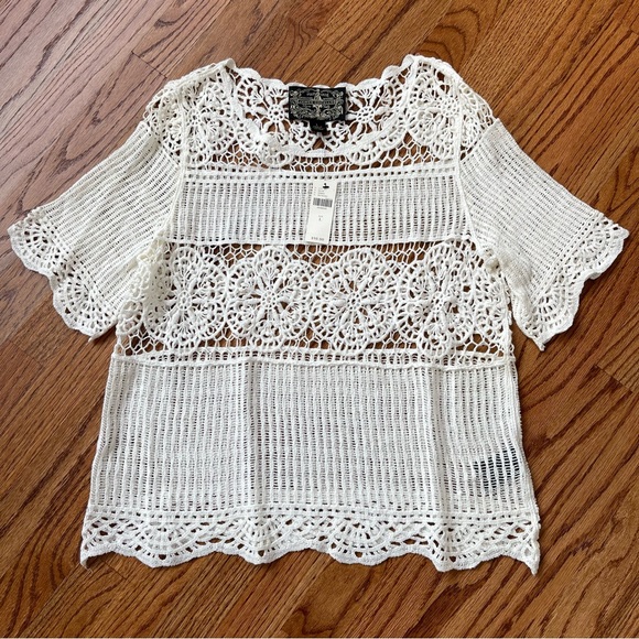 Anthropologie Tops - Anthropologie - James Coviello Crochet Lace Top